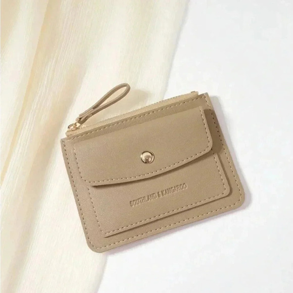 ⚠️Clearance Khaki Flip Cover And Zipper Cardholder / Wallet - Picture 3 of 5